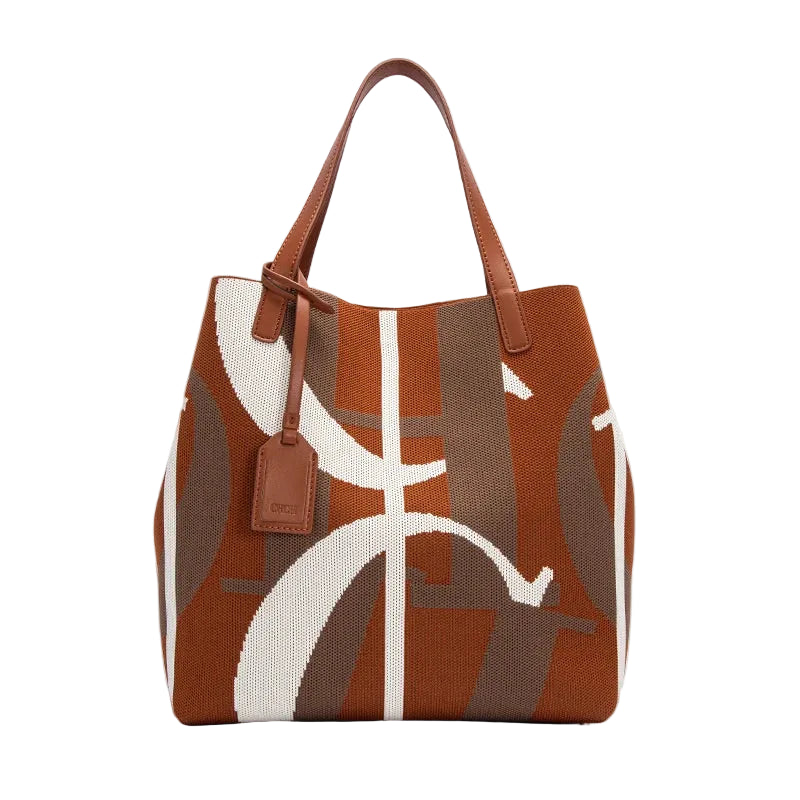 Handcrafted Woven Bucket Tote Bag - Solid Color Everyday Carry