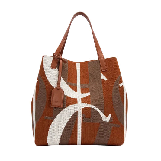 Handcrafted Woven Bucket Tote Bag - Solid Color Everyday Carry