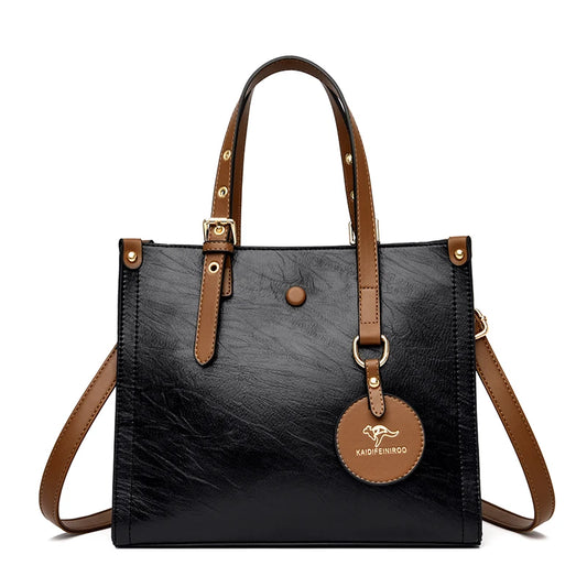 Split Leather Tote Bag - Daily Carry