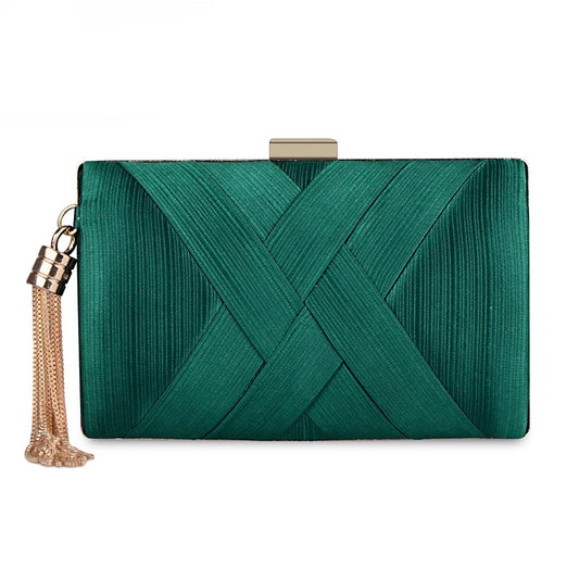 Metal Tassel Chain Clutch Bag - Classic Evening Shoulder Purse
