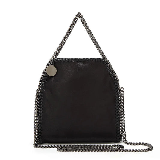 PU Leather Chain Strap Bucket Bag - Daily Carry